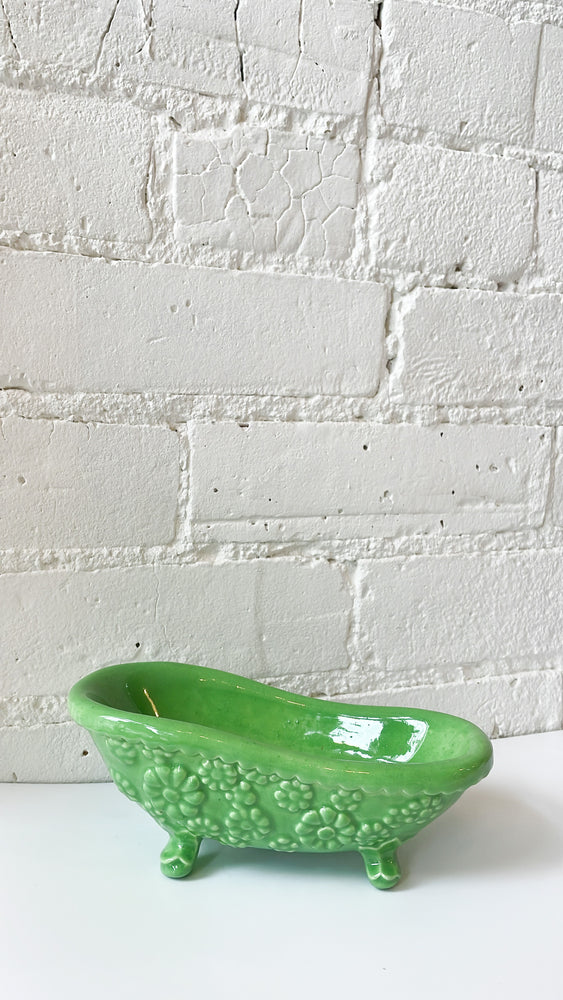Vintage Ceramic Bathtub Soap Dish
