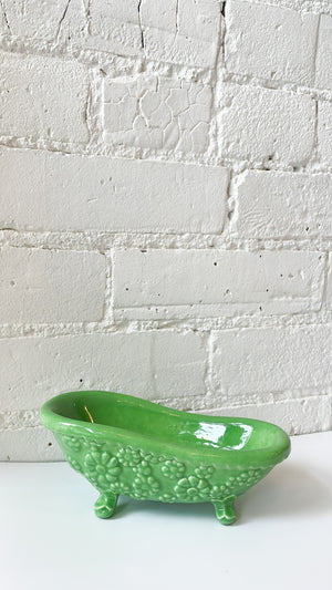 Vintage Ceramic Bathtub Soap Dish