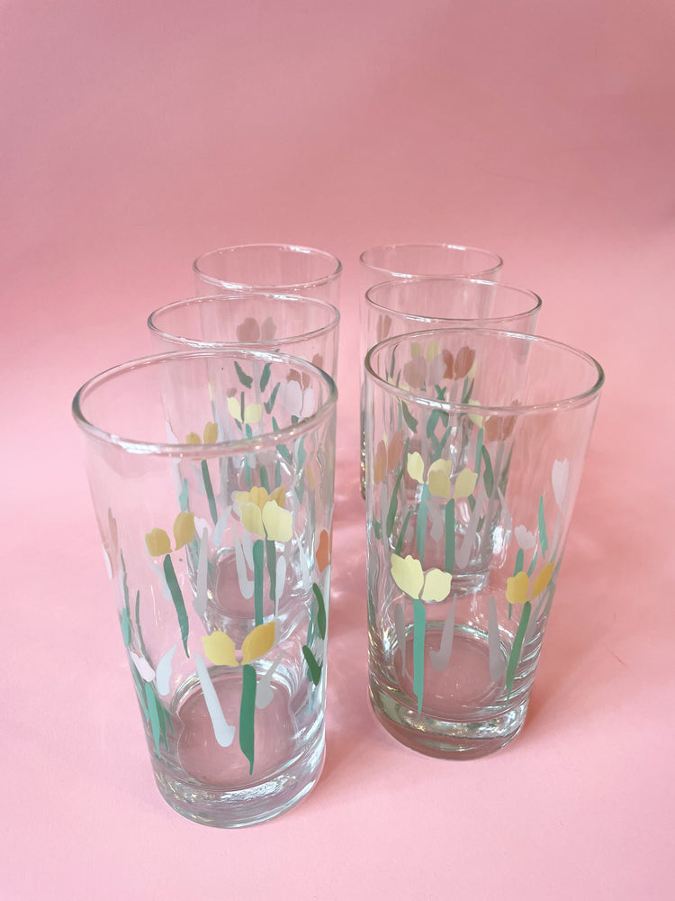 Vintage Tulip Tumblers