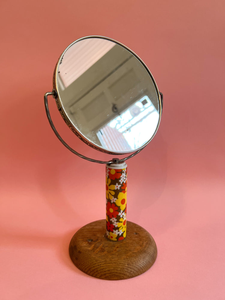 Flower Power Retro Vanity Mirror