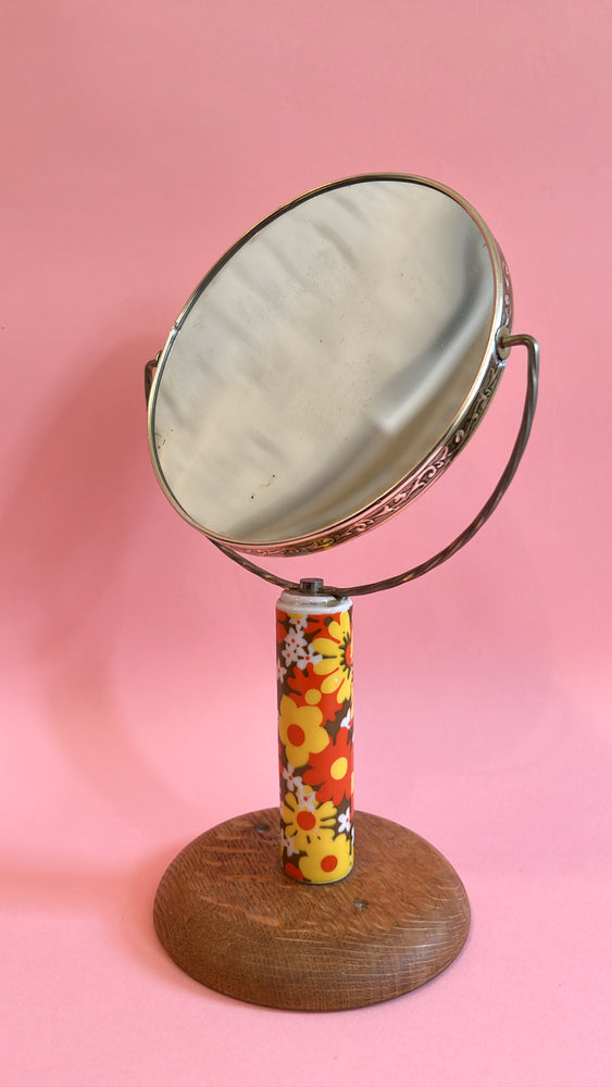 Flower Power Retro Vanity Mirror