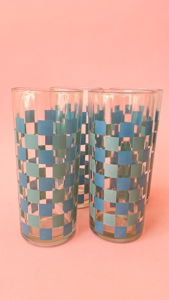 Vintage Checkered Glasses