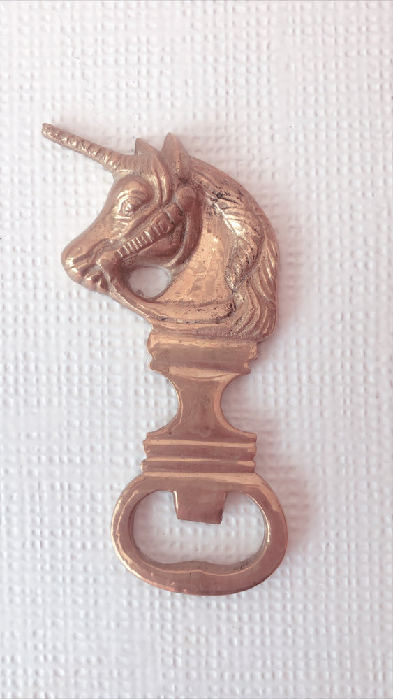 Vintage Brass Unicorn Opener
