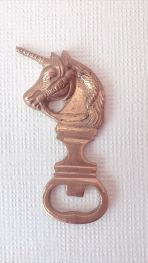 Vintage Brass Unicorn Opener