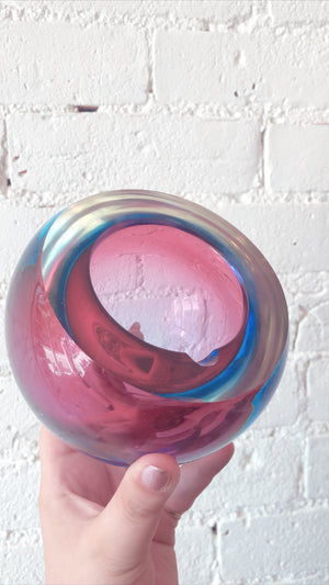 Murano Glass Bubble Ashtray