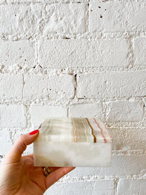 Vintage Onyx Box with Lid
