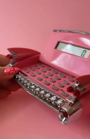 Vintage 1959 Pink Cadillac Desk Calculator